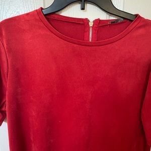 Velvet Red Zara Dress